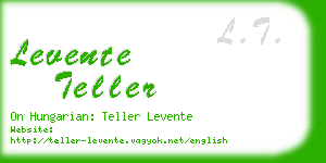 levente teller business card